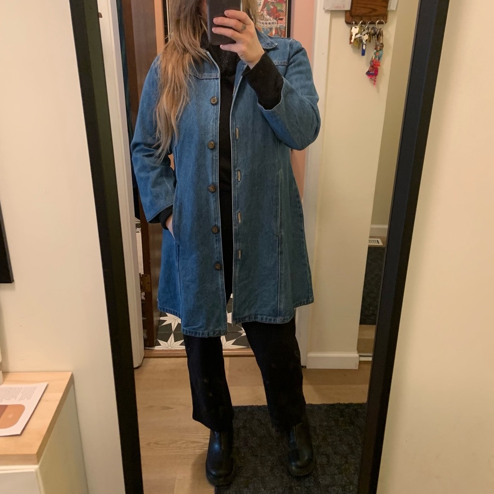 Vintage Denim Lab Coat